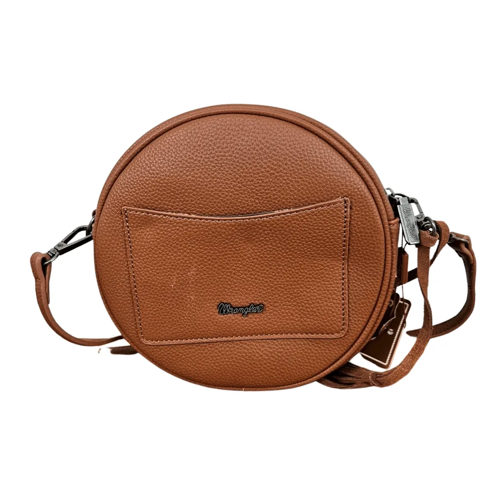 Wrangler Hair on Circle Western Crossbody Bag