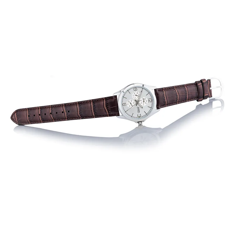 WW0035 Casio Enticer Multifunction Silver Belt Watch MTP-V301L-7AUDF