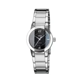 WW1582 Casio Enticer Ladies Silver Chain Watch LTP-1230D-1CDF
