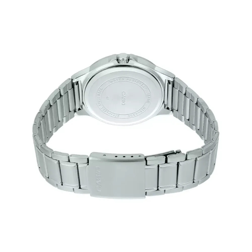 WW1927 Casio Enticer Multifunction Silver Chain Watch MTP-V300D-1A2UDF