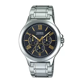 WW1927 Casio Enticer Multifunction Silver Chain Watch MTP-V300D-1A2UDF