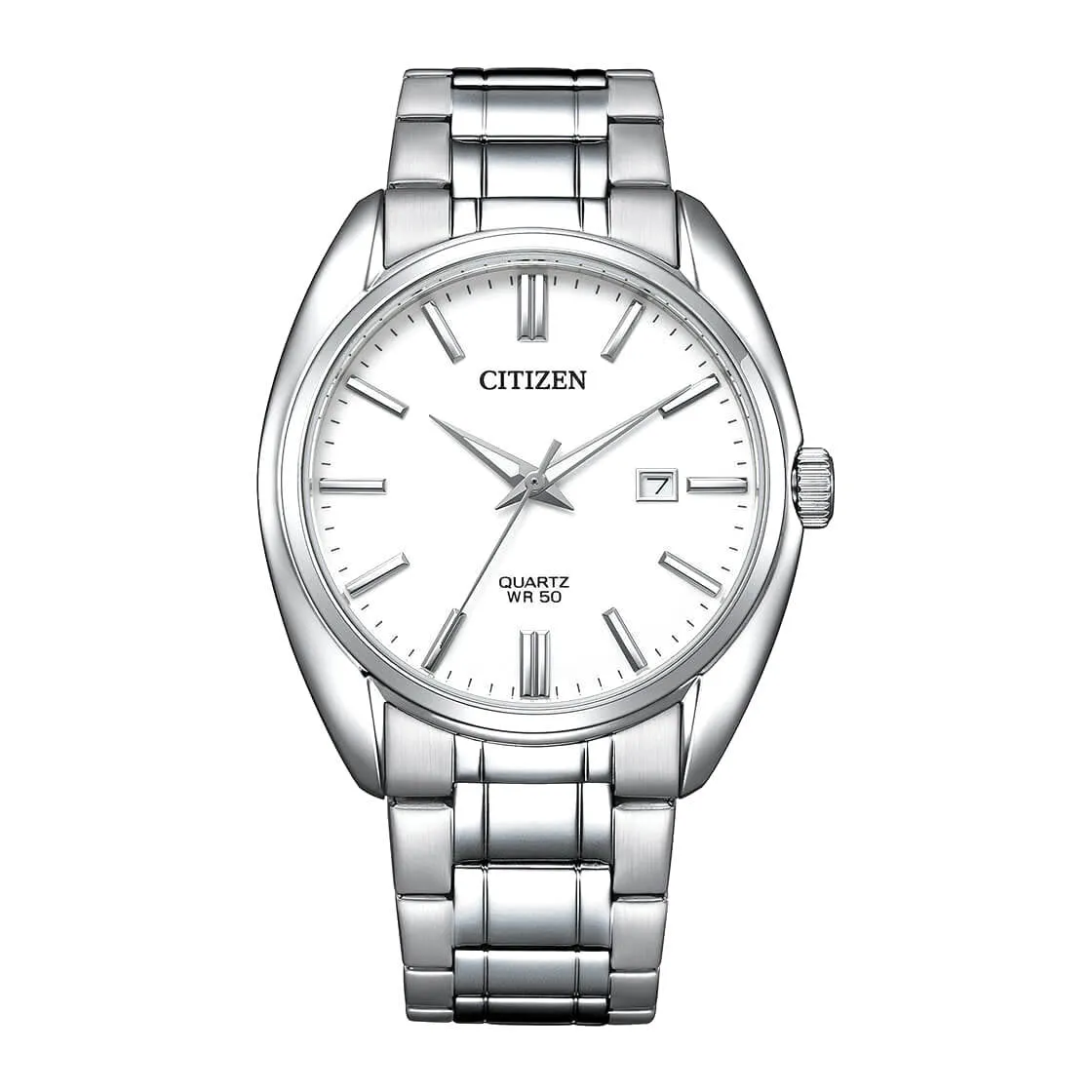 WW2073 Citizen Dress Date Stainless Steel Silver Chain Watch BI5100-58A