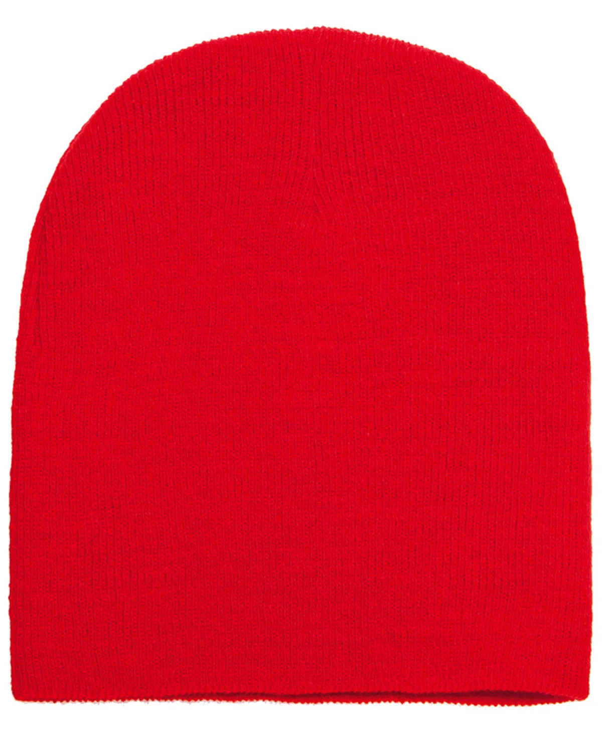Yupoong Customized Knit Beanies, Red